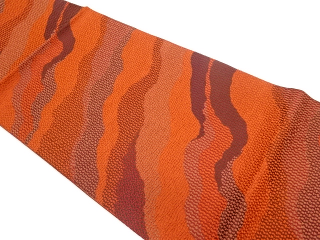 Nagoya obi woven with Michinagatori pattern